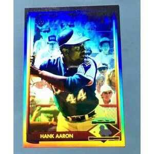 1991 Upper Deck Baseball Heroes Atlanta Braves Hank Aaron SP Hologram Card #HH1